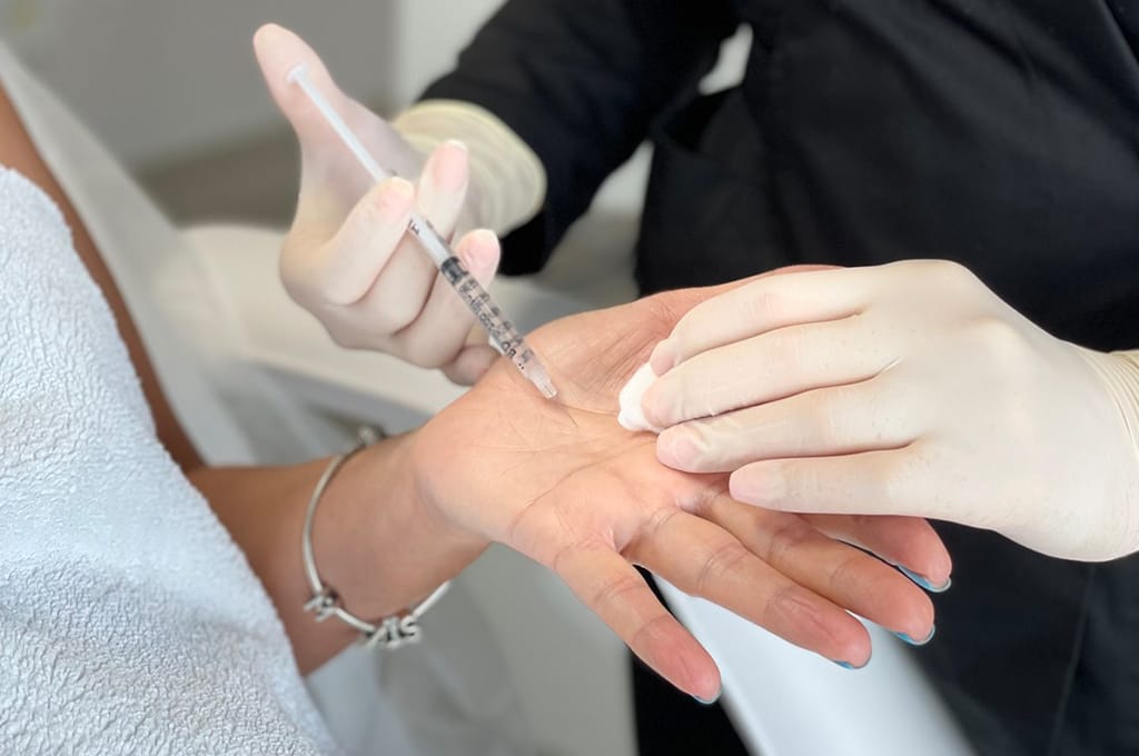 Tratamentul hiperhidrozei/transpirației excesive